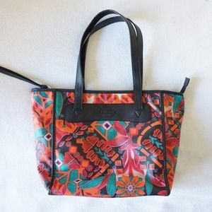 Fossil Floral Tote Bag